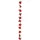 Atmosphera Créateur d'intérieur Weihnachtsgirlande 180 cm rot