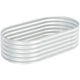 vidaXL Garten-Hochbeet verzinkter Stahl 160 x 80 x 44 cm Silber