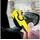 EAXUS ProGuard Taschenlampe mit Nothammer und Gurtschneider, 180° Haken, COB-Arbeitslicht & LED-Spotlight, gelb