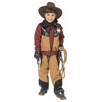 Funny Fashion Cowboy Kostüm Austin für Jungen | Kinder Wilder Westen Karnevalskostüm 116