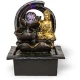 Zimmerbrunnen Buddha mit rotierender Kugel