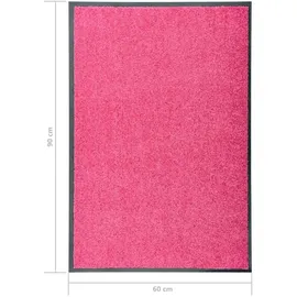 vidaXL Fußmatte 60 x 90 cm Rosa