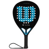 Wilson Ultra Team V2 Padelschläger, Fiberglas/EVA, 366 g, Schwarz/Blau, WR067011U2