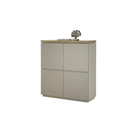 Höffner Sideboard - grau ¦ Maße (cm): B: 113 H: 123 T: 40.0