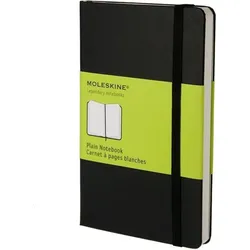 Moleskine L Blanko Notizbuch schwarz