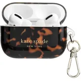 kate spade new york AirPods Pro Schutzhülle mit Schlüsselanhänger – Schildpatt, kompatibel mit AirPods Pro 2. / 1. Generation
