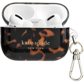 kate spade new york AirPods Pro Schutzhülle mit Schlüsselanhänger – Schildpatt, kompatibel mit AirPods Pro 2. / 1. Generation