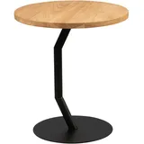 m2 kollektion gmbh Beistelltisch Schwarz Wildeiche 45 x 50 cm