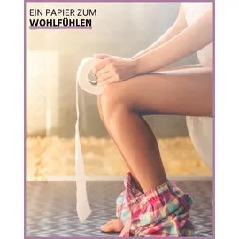 glücksblatt Toilettenpapier SAMTWEICH mit frischem Blütenduft 4-lagig 56 Rollen x 130 Blatt