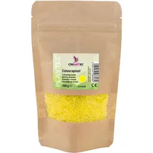 Creartec Colouraplast Bastelperlen Zitronengelb 100g Anhänger