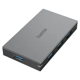 Hama USB 3.0 Hub 4 Ports, USB Hub, Grau