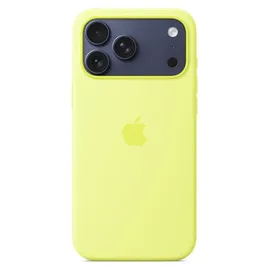 Apple iPhone 17 Pro Max Silikon Case mit MagSafe Neongelb