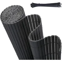 Sekey Sichtschutzmatte PVC 100 x 400 cm Anthrazit
