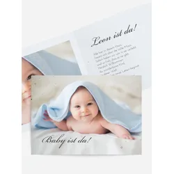 Dankeskarten Geburt selbst gestalten mit Spruch und Fotos im Onlinedesigner bei Meine-Kartenmanufaktur.de
