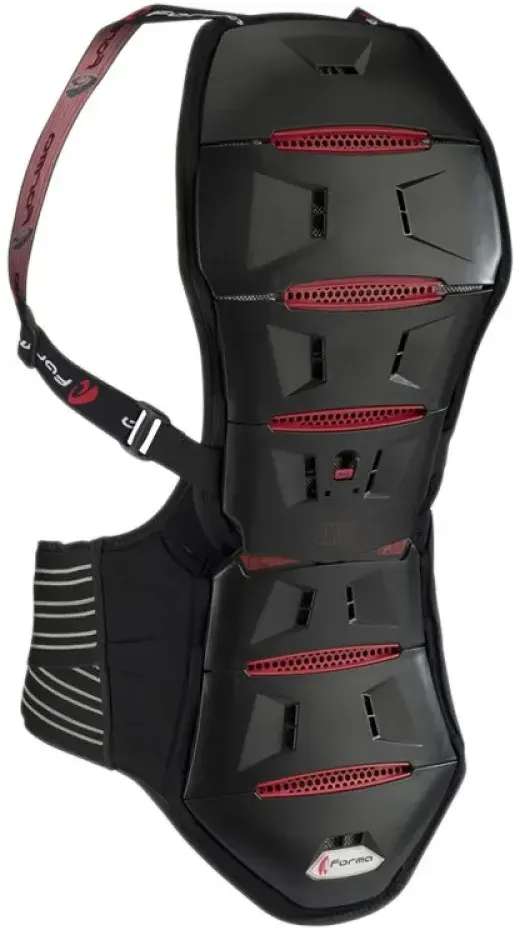 Forma France Akira 6 Rückenprotektor - Black / Black / Red - 2XL