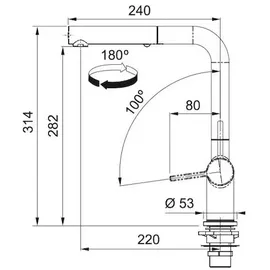 Franke Active L Einhebelmischer Chrom