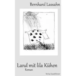 Land mit lila Kühen