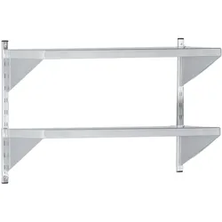 Metallwandregal 2 regale (tiefe 400) - 1000x400x600 mm - 31024000 Eurast