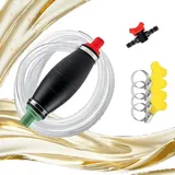 Neuytiky Handpumpe Kanisterpumpe 2,5m - Benzinpumpe Ölpumpe Dieselpumpe Umfüllpumpe mit Schüttelschlauch für Fässer Kanister Wasser Öl