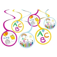 Amscan 6 Swirl Girlanden Einschulung Schulanfang Mehrfarbig