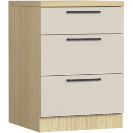 kochstation Unterschrank KOCHSTATION Luna 60 x 60 x 85 cm Beige