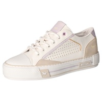 MUSTANG Damen 1457-303 Sneaker, weiß/violett, 40 EU