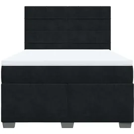 vidaXL Boxspringbett 140 x 200 cm Schwarz