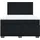 vidaXL Boxspringbett 140 x 200 cm Schwarz