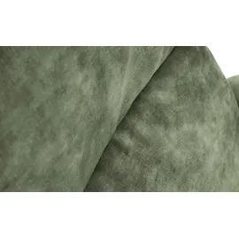 Nils Olsen Drehsessel Frederik Leder/Mikrofaser 78 x 113 x 79 cm Grün mit Relaxfunktion