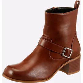Heine Stiefelette in braun-leo | Gr.: 38