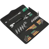 WERA Kraftform Kompakt F 1 Fensterbauer Handwerkzeugset, 35-tlg. inkl. Tasche (05134013001)