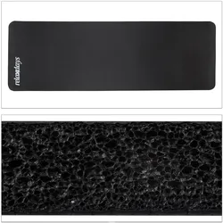 relaxdays Yogamatte schwarz 60,0 x 180,0 x 1,0
