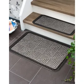 Astra Fußmatte Border Star 40 x 60 cm Silber