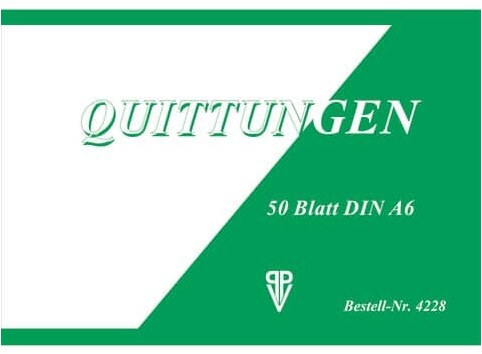 PVP Penig Quittung - A6, 50 Blatt