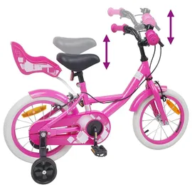vidaXL Kinderfahrrad 14 Zoll rosa
