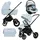 Babylux Kinderwagen 3in1 Set Blau