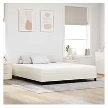 vidaXL Taschenfederkernmatratze Creme 180 x 200 cm Mittelhart