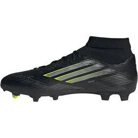 adidas F50 League Mid FG/MG Core Black / Iron Metallic / Lucid Lemon 47 1/3