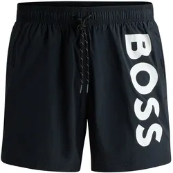 Badeshorts BOSS "Badeshorts Octopus", Herren, Gr. M, N-Gr, schwarz, Obermaterial: 100% Polyamid PA., Badehosen