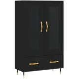vidaXL Highboard Schwarz 69,5x31x115 cm Holzwerkstoff