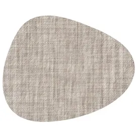 Exner Petguard Exner 6er Set Platzset oval 40 x 33 x 0,2 cm : silbergrau Kunst-Leder