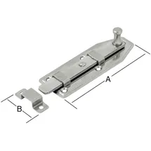 Pohl Fensterriegel gerade 100 x 35 x 1 mm