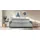 dorel home 3-Sitzer Allie Curved Schlafsofa 209 cm, Bettfunktion (110/190), verstellbare Rückenlehne, Cord u. Velours grau