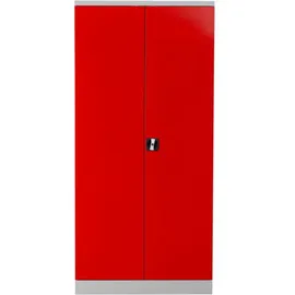 Proregal Xxxl Stahlschrank Rot, Metall, Rechteckig, 92x195x50 cm, Arbeitszimmer, Aktenschränke
