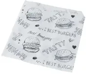 PAPSTAR Hamburger Tüten, aus Kraftpapier 89178 , 1 Packung = 1000 Stück