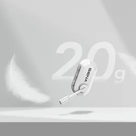 Sena BiKom 20 ultraleichter Mesh Fahrrad-Kommunikator Weiss - Doppelpack)