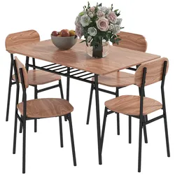 HOMCOM Essgruppe MDF, Stahl