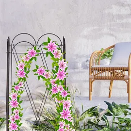 Relaxdays Rankgitter 127 x 0 x 0 cm Rotbraun