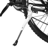 Outbit Bike Kickstand Weiß Fahrradständer 16 - Fahrradständer aus weißer Aluminiumlegierung für Radfahrer für 16" 20" 24" 26"(Weiß)