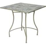 EDM Metall/Mosaik Tisch Farbe: braun 78x78x77cm Modell Bistro für den Außenbereich